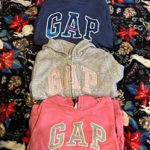 GAP Kids' Hoodie Set in Navy, Light Gray, and Coral